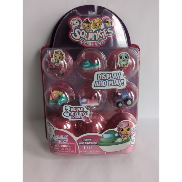 Squinkies Series 5 Accessory Car Bed Boat Bicycle Set Sealed - Picture 1 of 3